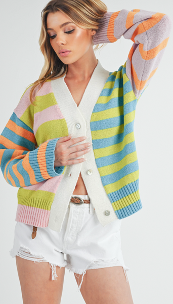 Pop of Spring Cashmere Cardigan
