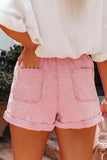 Paperbag Waist Denim Shorts