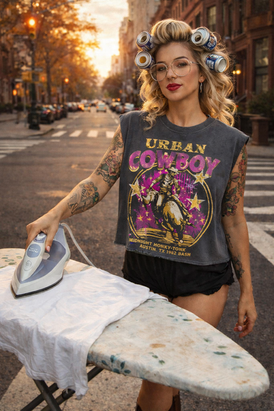 Urban Cowboy Crop Tee