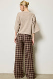 Plaid Pleated Pants