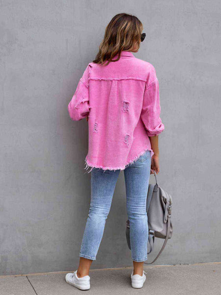 Distressed Denim Jacket