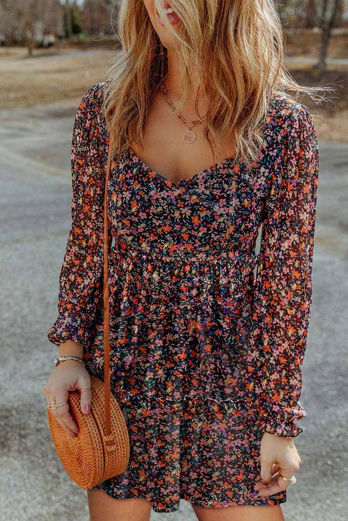 Wrapped In Floral Dress